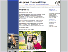 Tablet Screenshot of angelas-hundesitting.ch